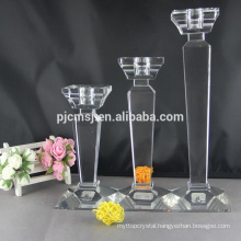 hot selling Crystal candle holder set for wedding centerpieces